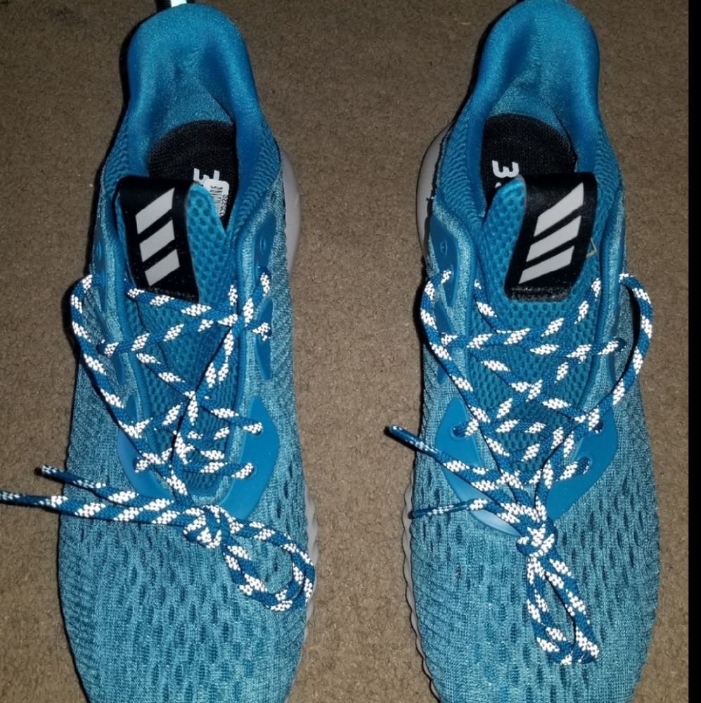 Blue Nikey Alphabounce Adidas New Size 10.5 OG box